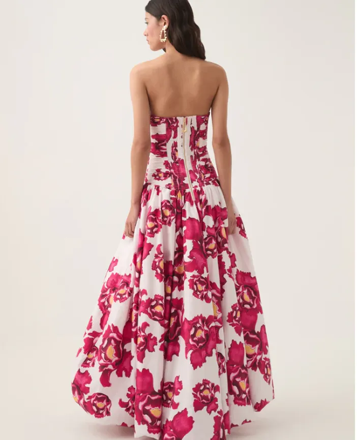 パーティードレス Aje. Behold Maxi Dress Pink boldy blooming Behold Maxi Dress | Pink Boldly Blooming | Aje – Aje ROW